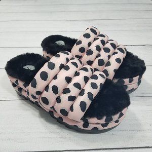 UGG Maxi Slide Cheetah Print Sandals Womens Size 7